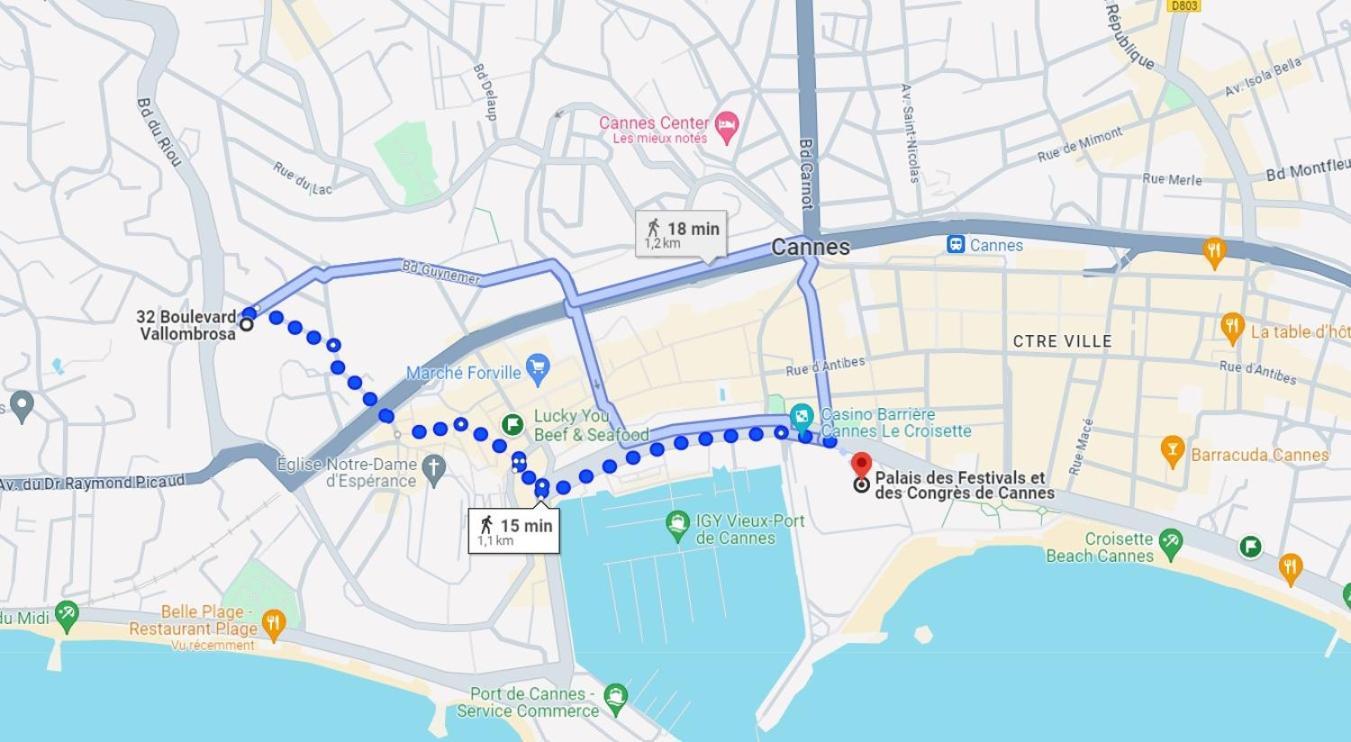2 Pieces - Croisette Et Plages A 10 Mn A Pieds Κάννες Εξωτερικό φωτογραφία